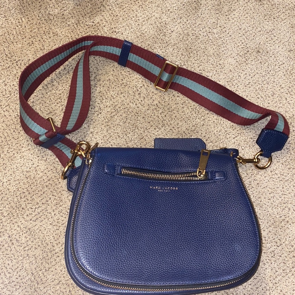 Marc Jacobs Gotham City Saddle Bag Blue